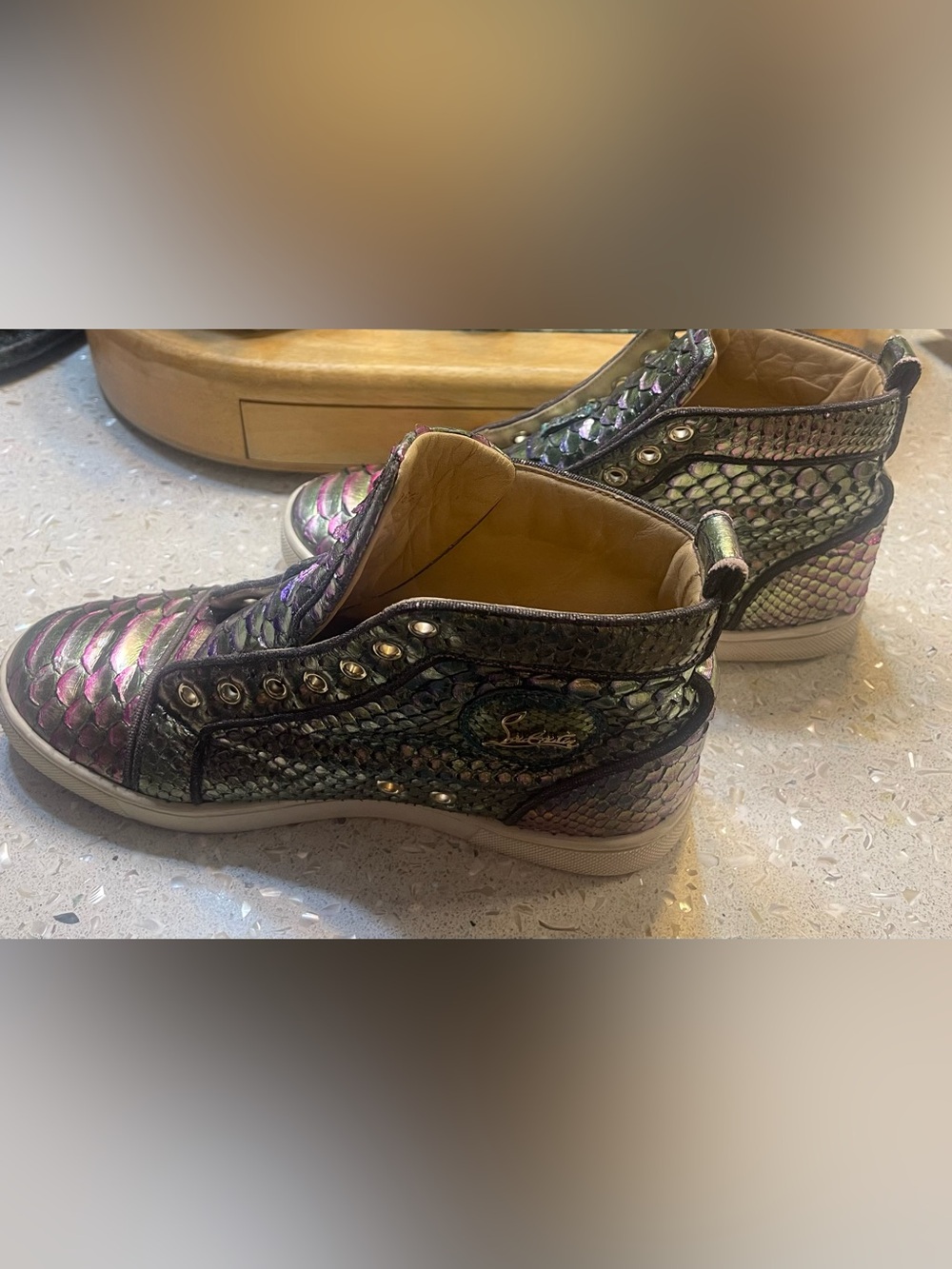 Christian Louboutin Python Skin Shoes 36.5 - Picture 3 of 7
